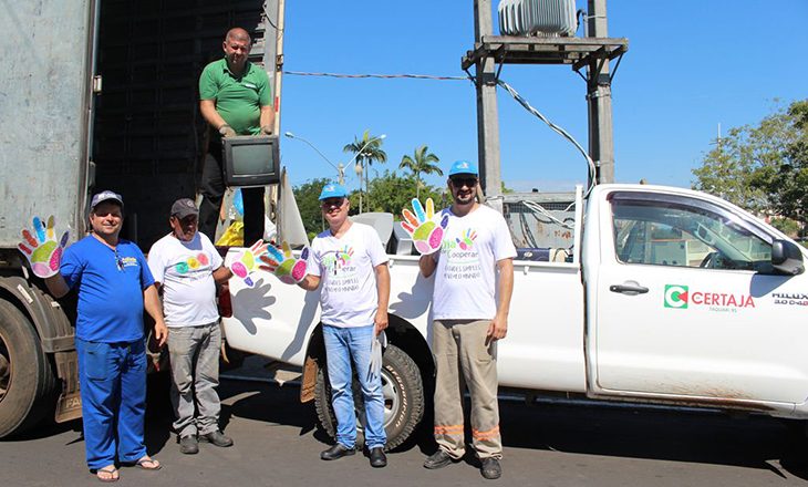 Certaja promoveu a campanha de coleta de resíduos eletrônicos e a limpeza das margens do Rio Taquari no Dia C 2018