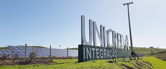 Unicred Integração anuncia lançamento de usinas para captação de energia solar