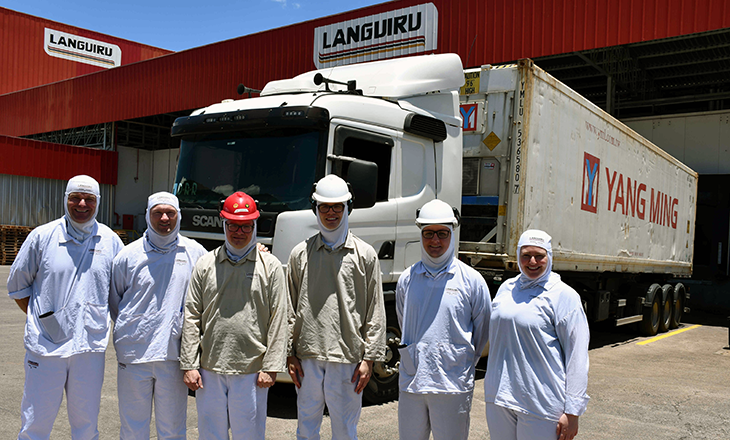 Languiru realiza primeira exportação para Singapura