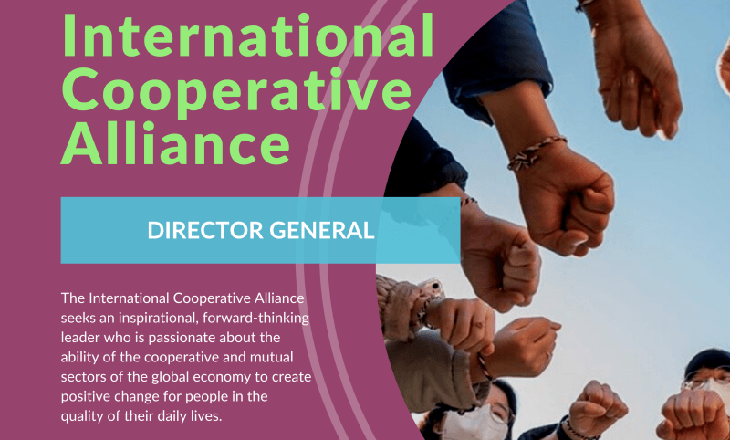 Aliança Cooperativa Internacional abre vaga para diretor-geral