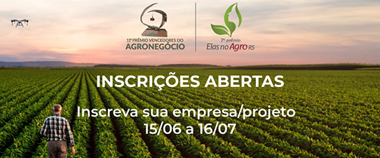 Inscrições abertas para o 11° Prêmio Vencedores do Agronegócio